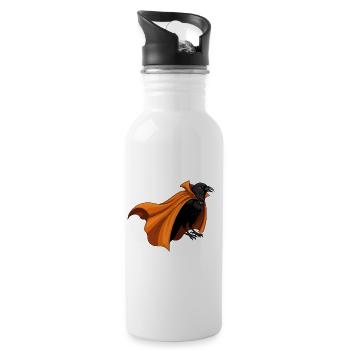 Caped Crow Noir - 20 oz Water Bottle - white - Right
