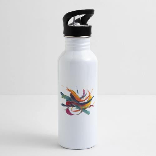 Colorful Waves - 20 oz Water Bottle