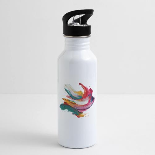 Colorful brushstrokes - 20 oz Water Bottle