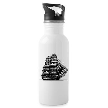Vintage Sailing Ship Dreams Of Pure Nostalgia - 20 oz Water Bottle - white - Right