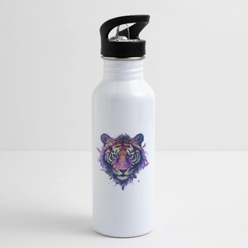 Mystic Violet Tiger - 20 oz Water Bottle