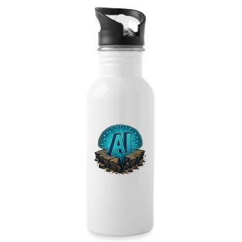 AI Ascend Circuit Crest - 20 oz Water Bottle - white - Right