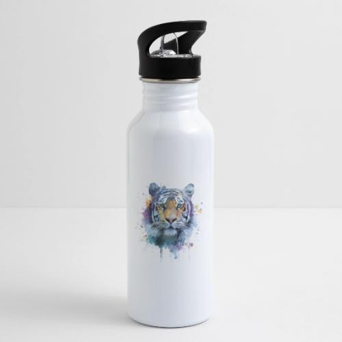 Splash-Art Tiger Face - 20 oz Water Bottle