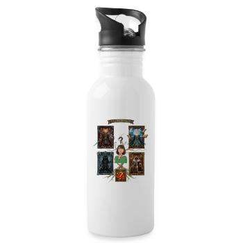 Cat Clan Legends: Feline Fantasy Cards - 20 oz Water Bottle - white - Right