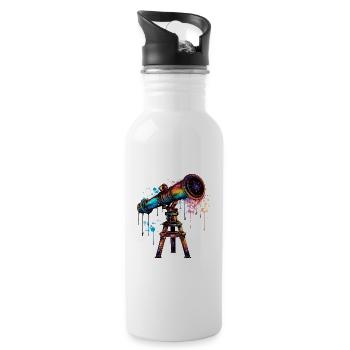 Chromatic Telescope Splash Art - 20 oz Water Bottle - white - Right