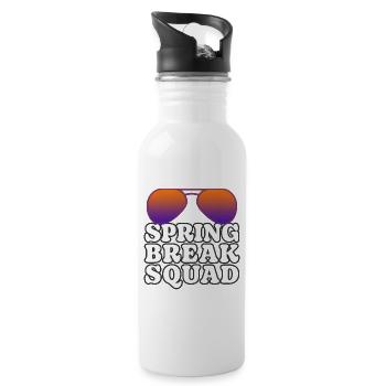 Spring break squad - 20 oz Water Bottle - white - Right