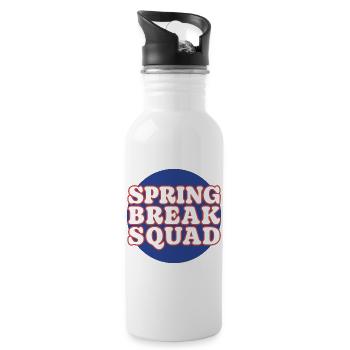 Spring break squad - 20 oz Water Bottle - white - Right