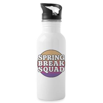 Spring break squad - 20 oz Water Bottle - white - Right