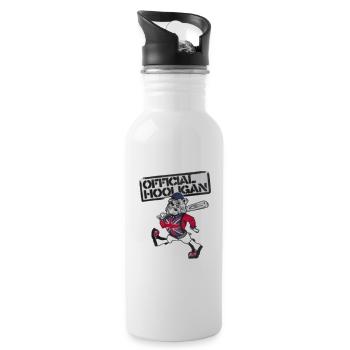  Hooligan Ultras Power Union Jack Bulldog - 20 oz Water Bottle - white - Right