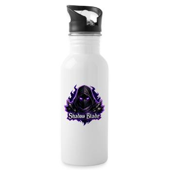 Shadow Blade Neon Hooded Assassin - 20 oz Water Bottle - white - Right