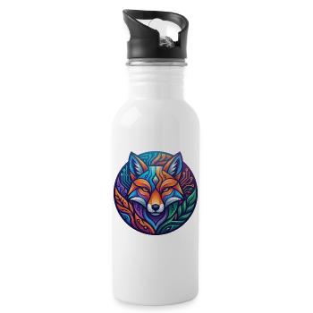 Prismatic Circuit Fox - 20 oz Water Bottle - white - Right