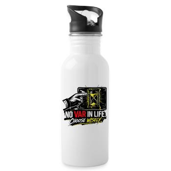 No VAR in Life Choose Wisely - 20 oz Water Bottle - white - Right