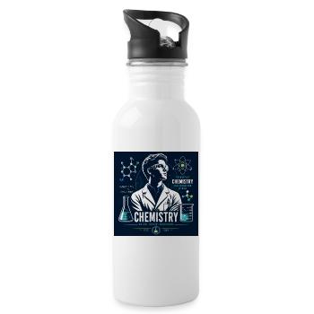 Chemistry Lab Genius - 20 oz Water Bottle - white - Right