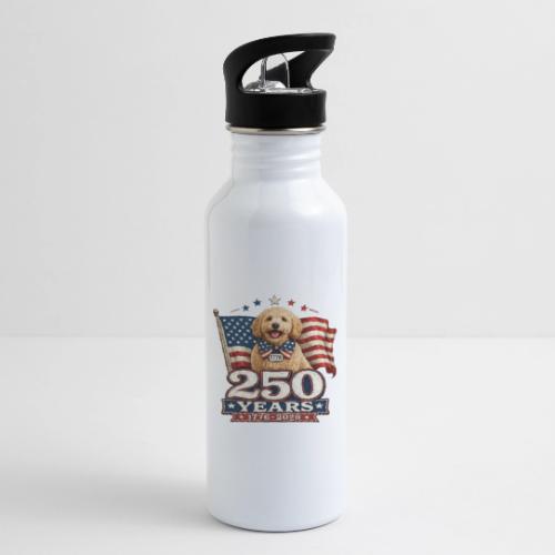America 250 Dog Mom Goldendoodle - 20 oz Water Bottle