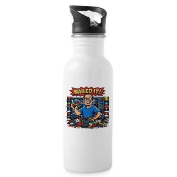 Nailed It Funny 3D Printer Fail - 20 oz Water Bottle - white - Right