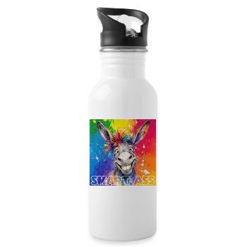 Smart Ass - 20 oz Water Bottle - white - Right