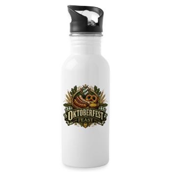 Oktoberfest Feast Banner - 20 oz Water Bottle - white - Right