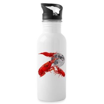 Crimson Crayfish Moonrise - 20 oz Water Bottle - white - Right