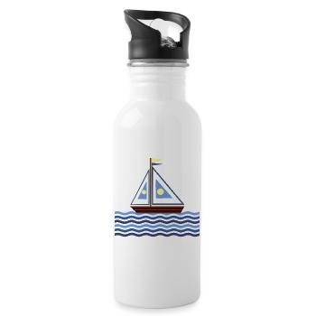 Sailboat - 20 oz Water Bottle - white - Right