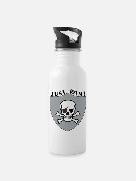 JustWin - 20 oz Water Bottle - white