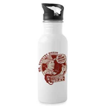 Vintage Trucker Country Singer - 20 oz Water Bottle - white - Right