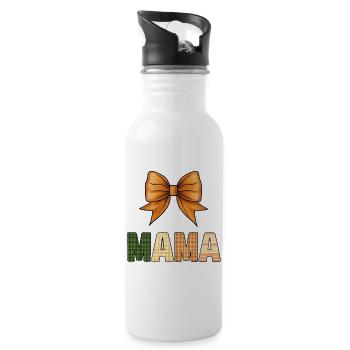 Rustic Gingham Mother Design - 20 oz Water Bottle - white - Right