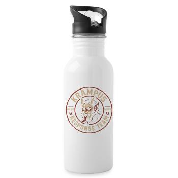 Krampus Response Team Funny Cryptid Krampus - 20 oz Water Bottle - white - Right