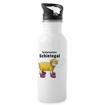Schietwetter Schietegal Lamb Rainy Weather - 20 oz Water Bottle - white - Right