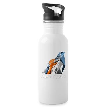 Reach New Heights Geometric Summit - 20 oz Water Bottle - white - Right