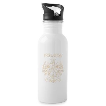 Polish coat of arms - 20 oz Water Bottle - white - Right