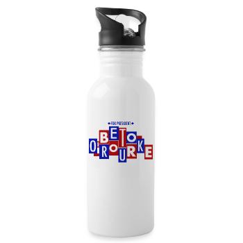 For President Beto O'Rourke - 20 oz Water Bottle - white - Right