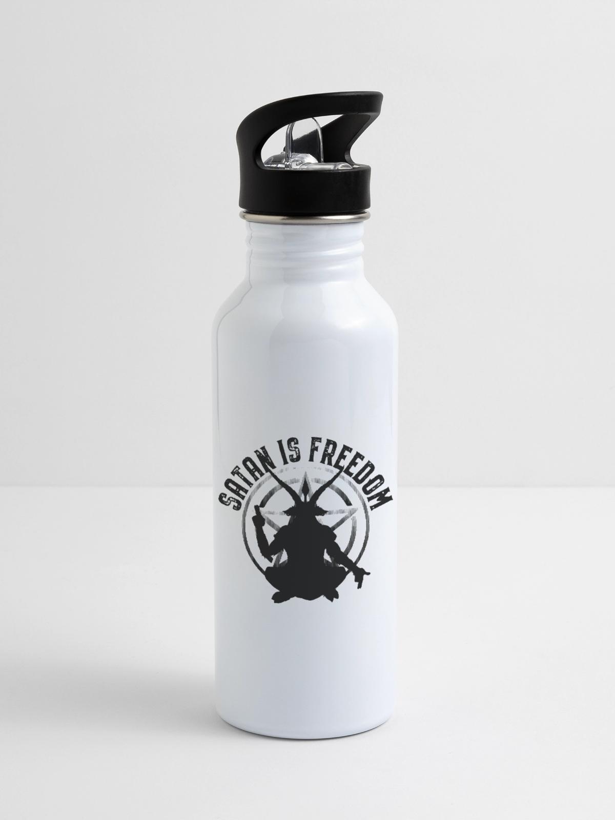 Satanist - 20 oz Water Bottle - white - Right