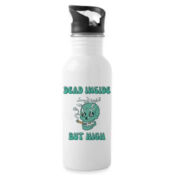 Smoking Weed For Healing - 20 oz Water Bottle - white - Right