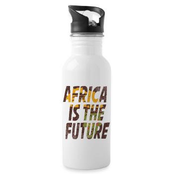 Africa Is The Future - 20 oz Water Bottle - white - Right