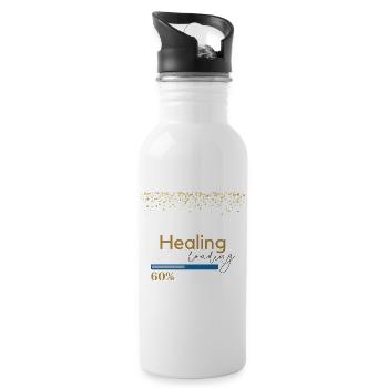 Healing is Loading.... - 20 oz Water Bottle - white - Right