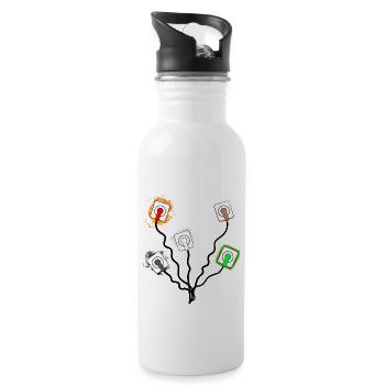 Plugged Tree Circuit - 20 oz Water Bottle - white - Right