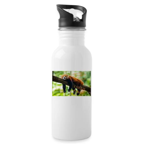 Fox napping meme - 20 oz Water Bottle