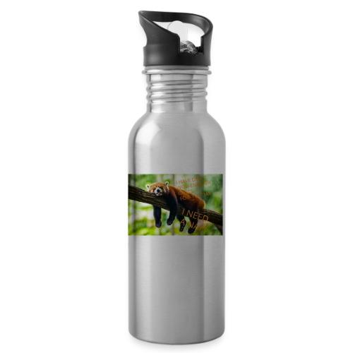 Fox napping meme - 20 oz Water Bottle