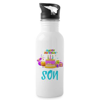 FAMILY - SON - 20 oz Water Bottle - white - Right