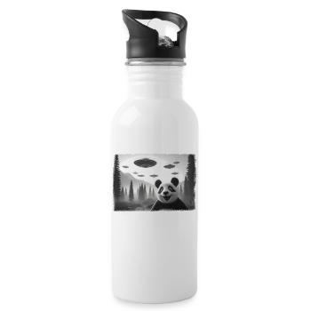 Panda Selfie UFOs Invasion Premium - 20 oz Water Bottle - white - Right