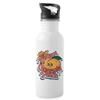 Sweet as a Georgia Peach Sticker.t-shits - 20 oz Water Bottle - white - Right