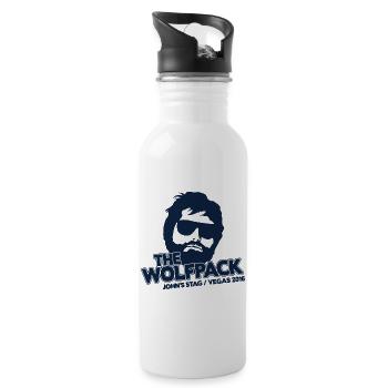 8 WOLFPACK STAG DO PERSONALISED - 20 oz Water Bottle - white - Right