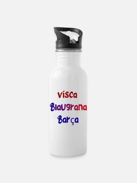 Blaugrana - 20 oz Water Bottle - white