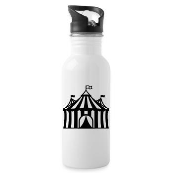 Circus Tent Event Silhouette - 20 oz Water Bottle - white - Right