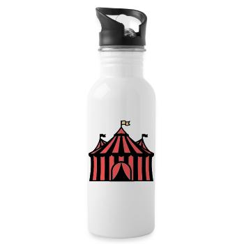 Circus Tent Event Colored Icon - 20 oz Water Bottle - white - Right