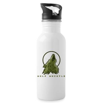 wolf whistle - 20 oz Water Bottle - white - Right
