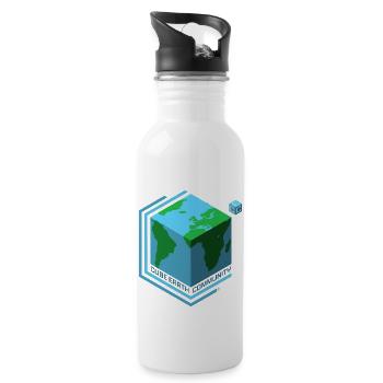 Cube Earth Community - 20 oz Water Bottle - white - Right