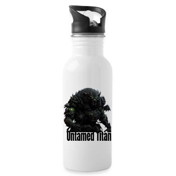 Untamed Titan For Horror Image Lovers. - 20 oz Water Bottle - white - Right