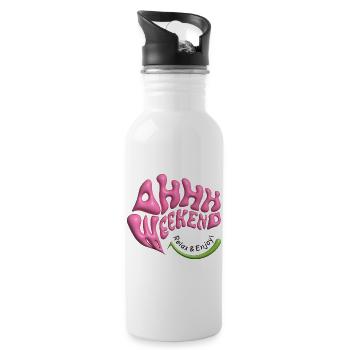 ahhh weekend - 20 oz Water Bottle - white - Right