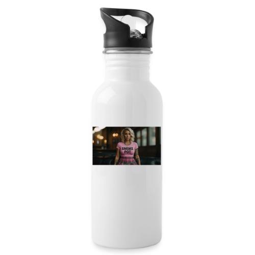 **Smoke Pot Pink Rebel Tee** - 20 oz Water Bottle